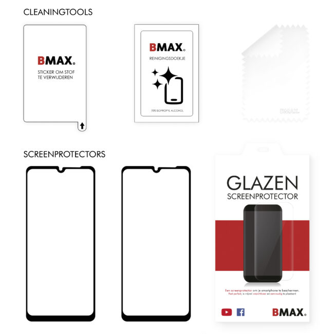 m23 screenprotector plaatsen