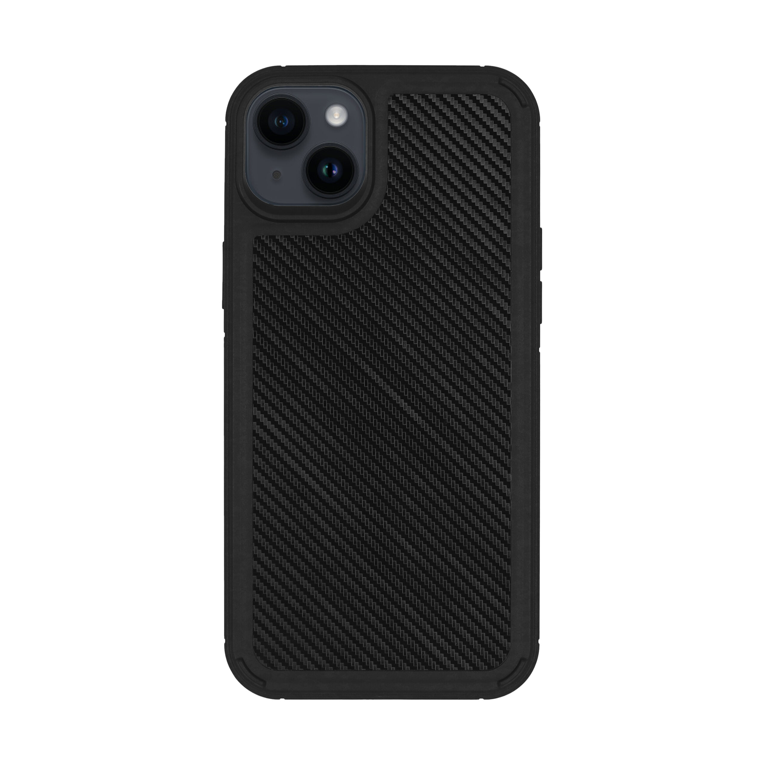 Zwart Carbon hoesje iPhone 14 Plus