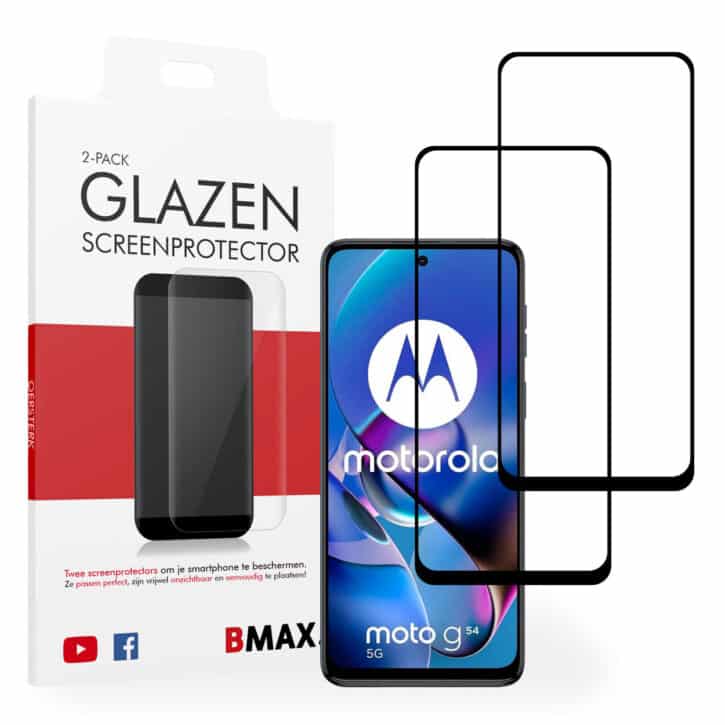 Screenprotector Motorola Moto G54 full cover