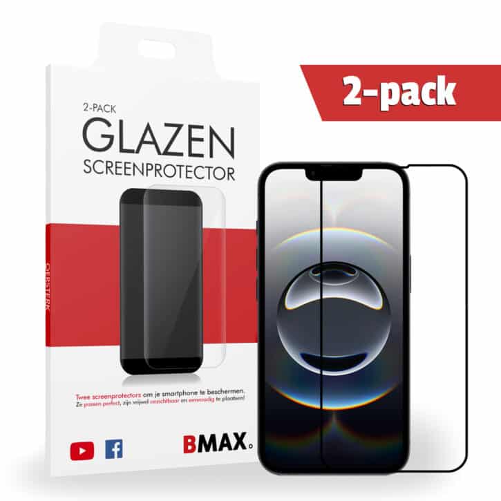 2-pack screenprotector iphone 16e full-cover