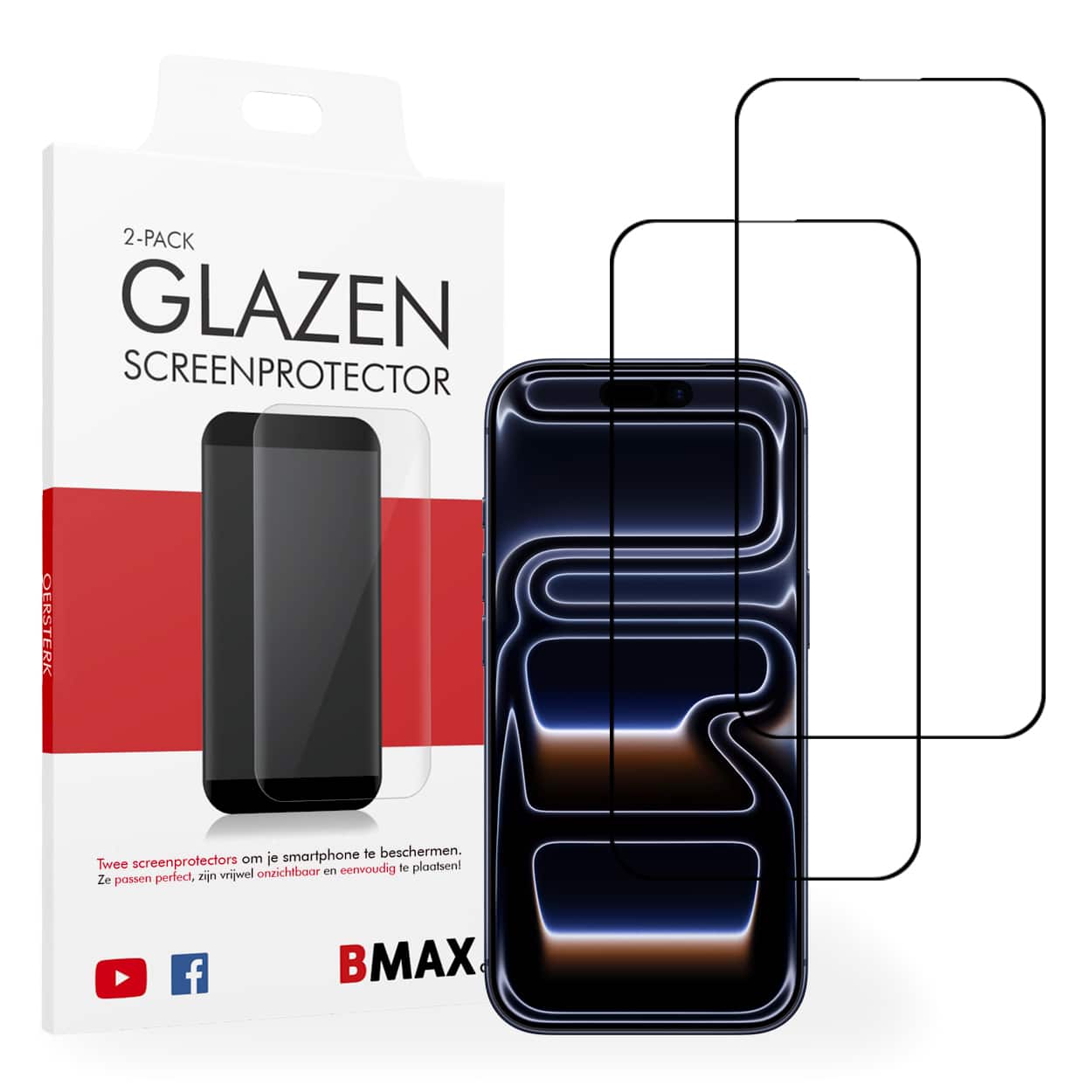 iphone 17 Pro Max screenprotectors 2 pack full cover