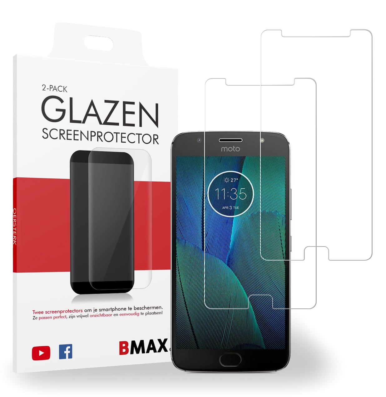 Motorola Moto G5s Plus glazen screenprotector