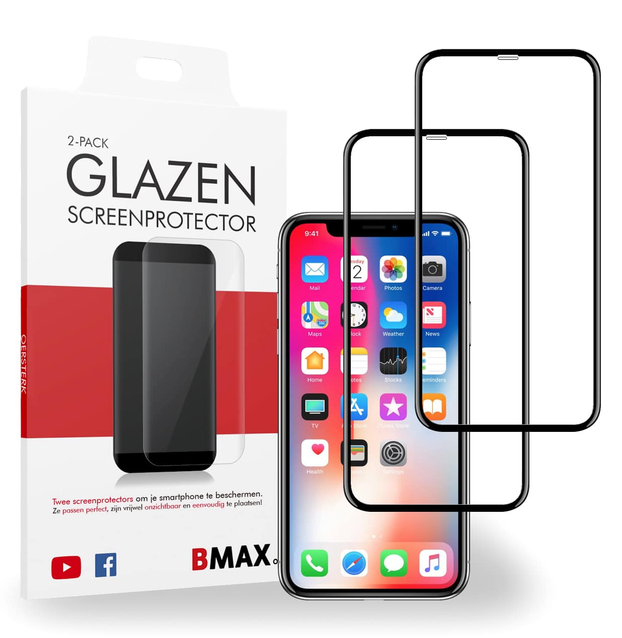 Screenprotector iphone X full cover