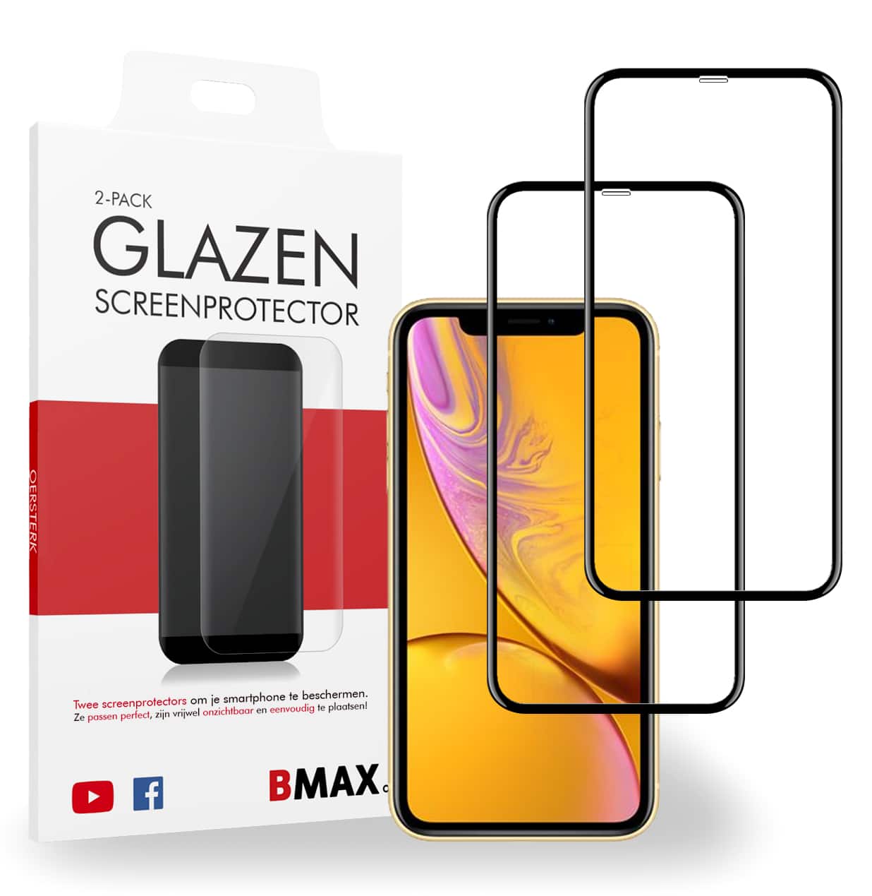 Screenprotector iPhone XR full cover