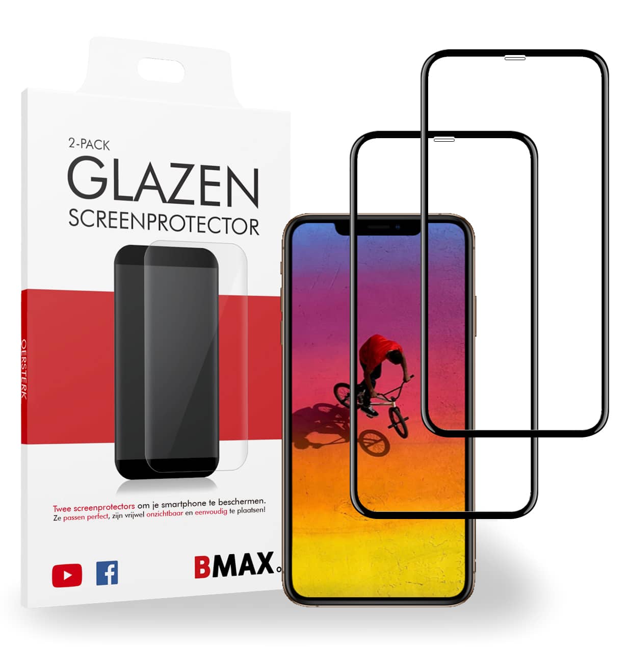 Screenprotector iPhone XS Max full cover