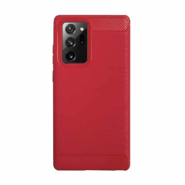 Carbon telefoonhoesje Note 20 Ultra Rood