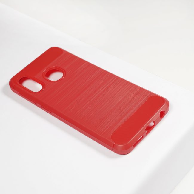 achterkant carbon hoesje rood