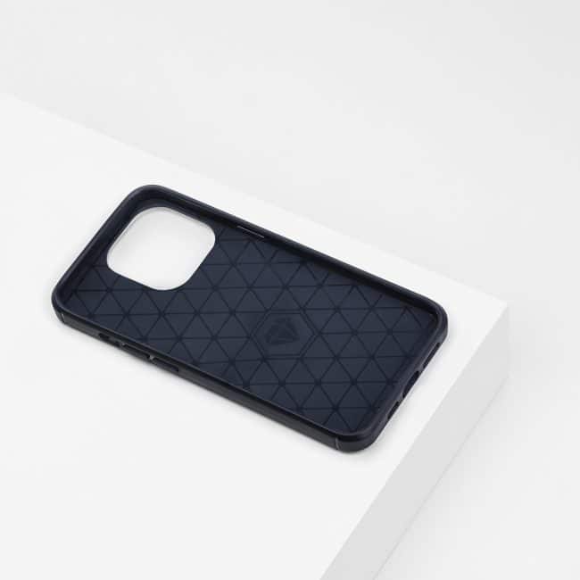 carbon hoesje in het blauw