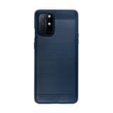 Carbon soft case hoesje OnePlus 8T blauw