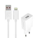 oplader met lightning kabel wit