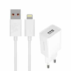 oplader met lightning kabel wit