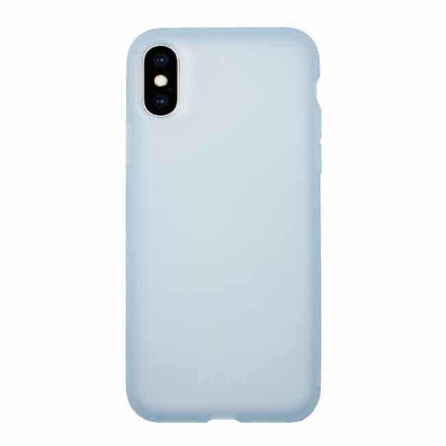 iPhone Xs Max lichtblauw soft case hoesje