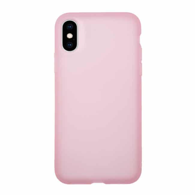 iPhone Xs Max roze soft case hoesje