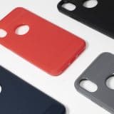 Carbon rode hoesje iPhone X/XS