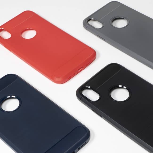 Carbon zwarte hoesje iPhone Xr