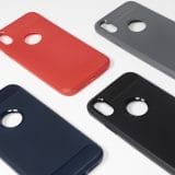 Carbon blauwe hoesje iPhone Xr