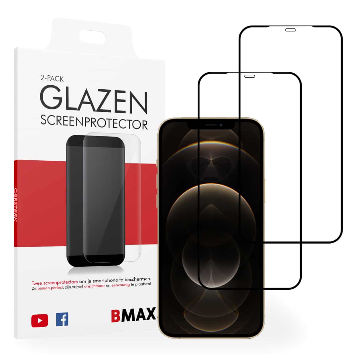 Screenprotector iPhone 12 Pro Max full cover