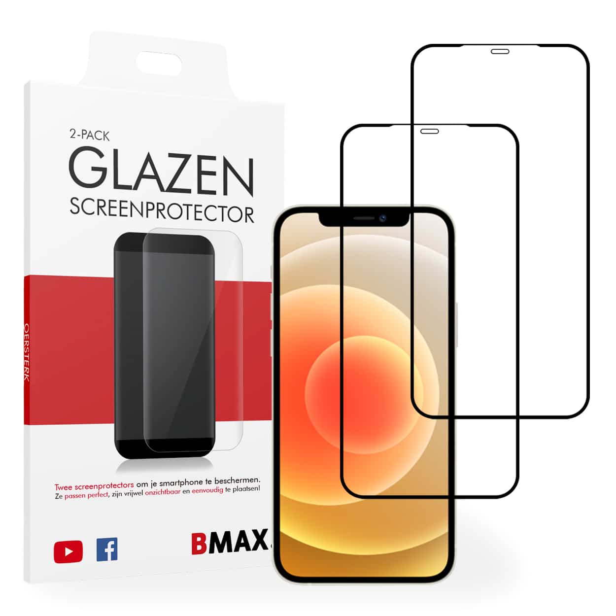 Screenprotector iPhone 12 Mini full cover