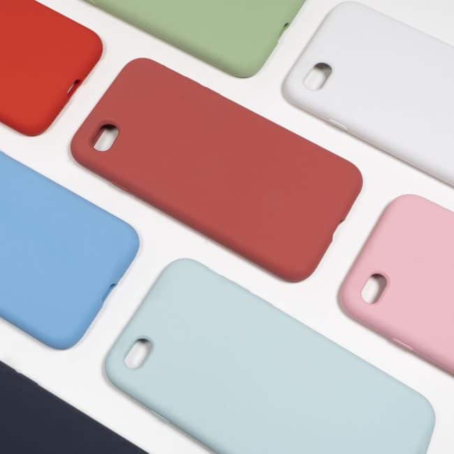 Kleurstaal hoesje voor iPhone SE 2022