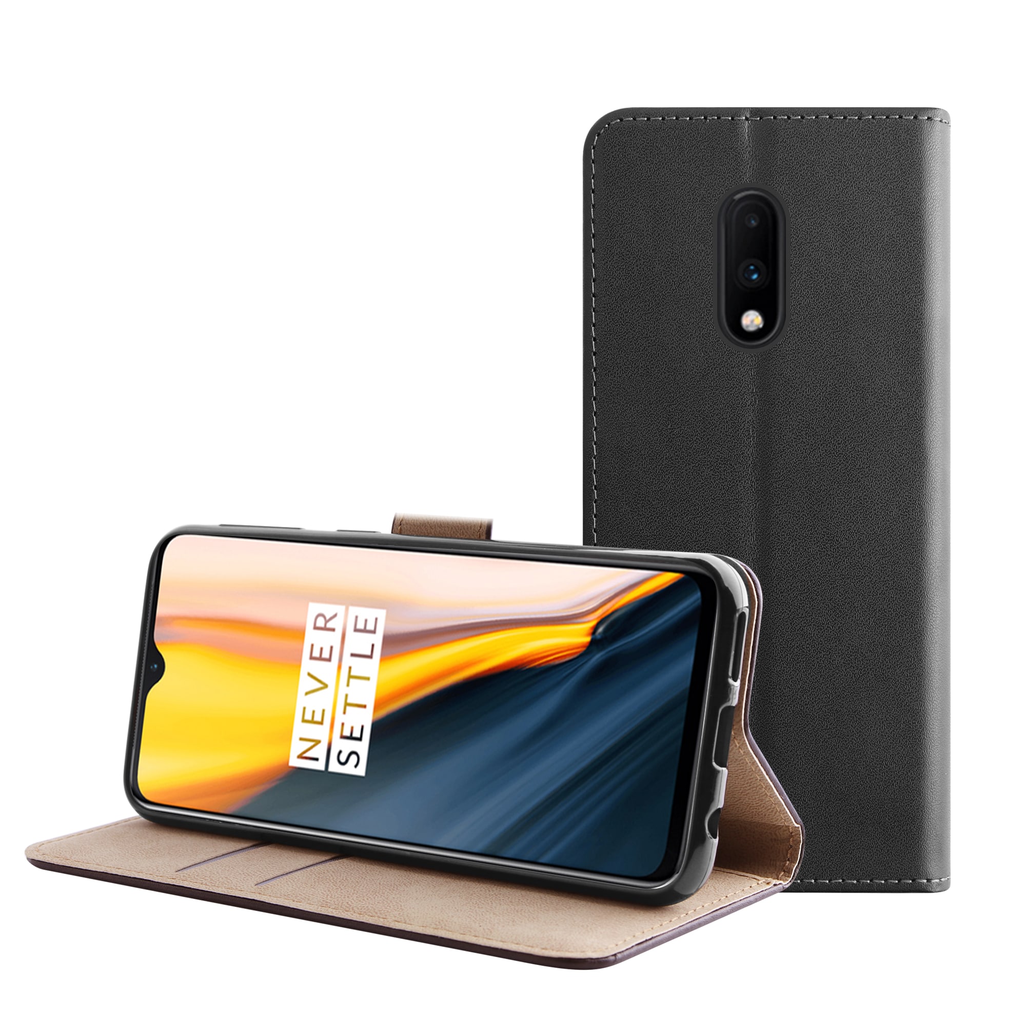 oneplus 7 leren bookcase