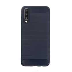 Samsung Galaxy A70 carbon telefoonhoesje blauw