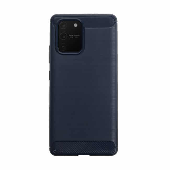 Samsung Galaxy S10 Lite carbon telefoonhoesje Blauw