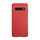 Samsung Galaxy S10 Plus carbon telefoonhoesje rood