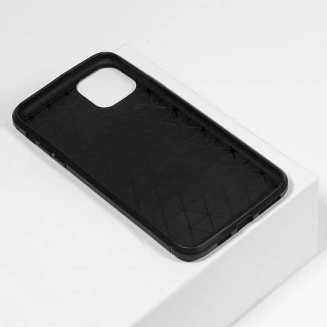 zwarte carbon telefoonhoesje iPhone 11