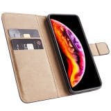 iPhone X/XS Leren book case hoesjes zwart