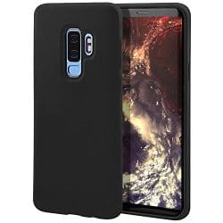 Samsung Galaxy S9 Plus zwart siliconen hard case hoesje